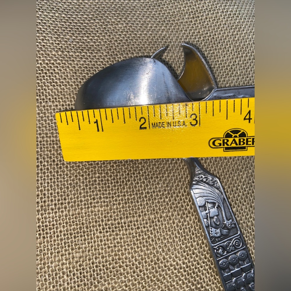KONGE TINN Rare Vintage Salad set Norwegian pewter Salatsett - Picture 7 of 17